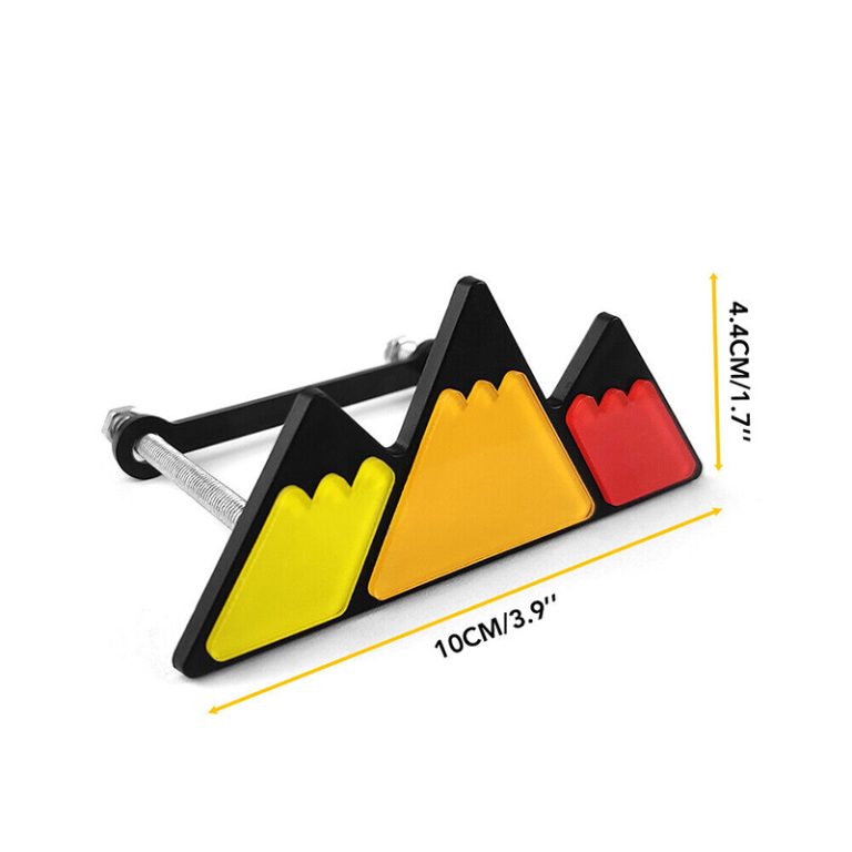 CH4X4 Tri-color Mountains Grille Badge Emblem for Toyota