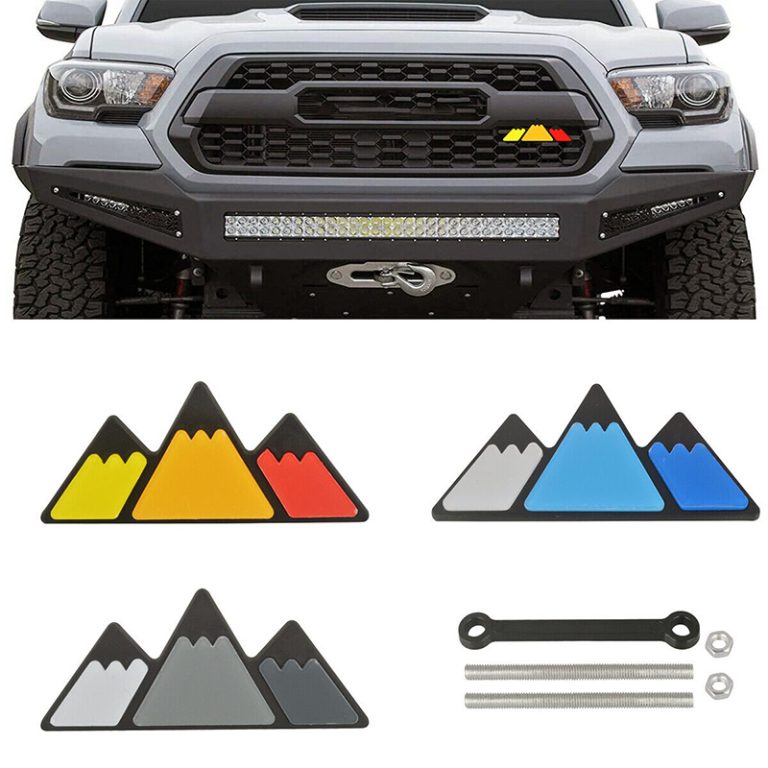 CH4X4 Tri-color Mountains Grille Badge Emblem for Toyota