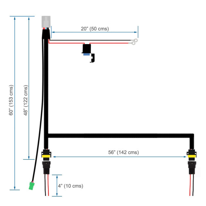 CH4X4 Wiring Harness for Toyota "Push Style" Switches