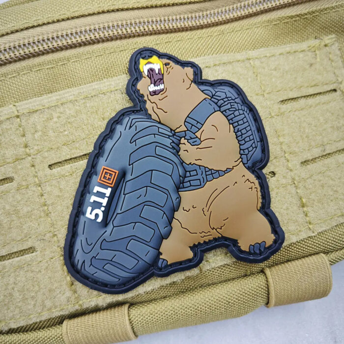 CH4X4 3D PVC Velcro Patches - 5.11 Bear Style