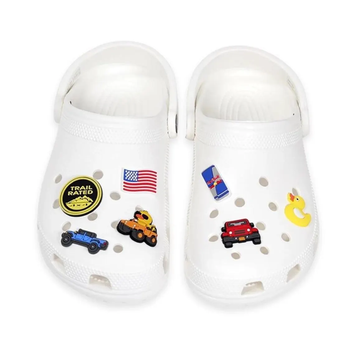 CH4X4 Seven Slot Grille Off-Road Shoe Charms Trail Rated 4x4 Adventure Gear for Clogs and Sneakers