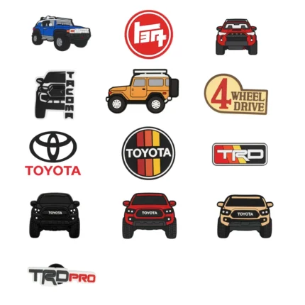 CH4X4 Off-Road Shoe Charms – 4x4 Adventure Charm for Clogs, Sandals and Sneakers – 4WD Trail-Ready Gift - For Toyota Enthusiasts
