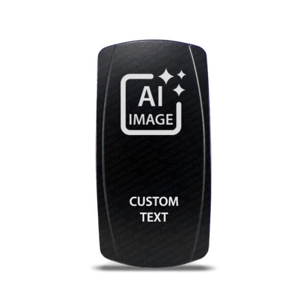 Custom Rocker Switch - blank cover before laser engraving