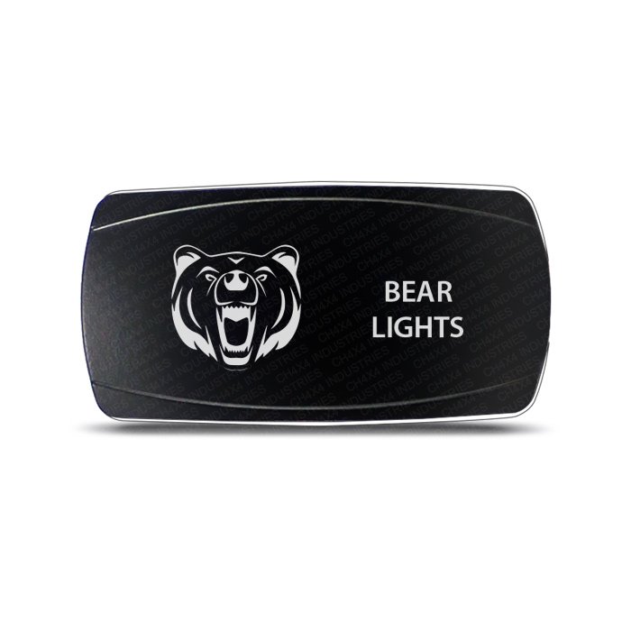 CH4x4 Rocker Switch Bear Lights Symbol - Horizontal
