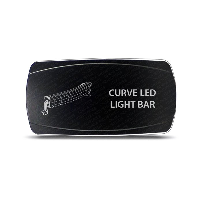 CH4x4 Rocker Switch Curve Led Lights Bar Symbol - Horizontal