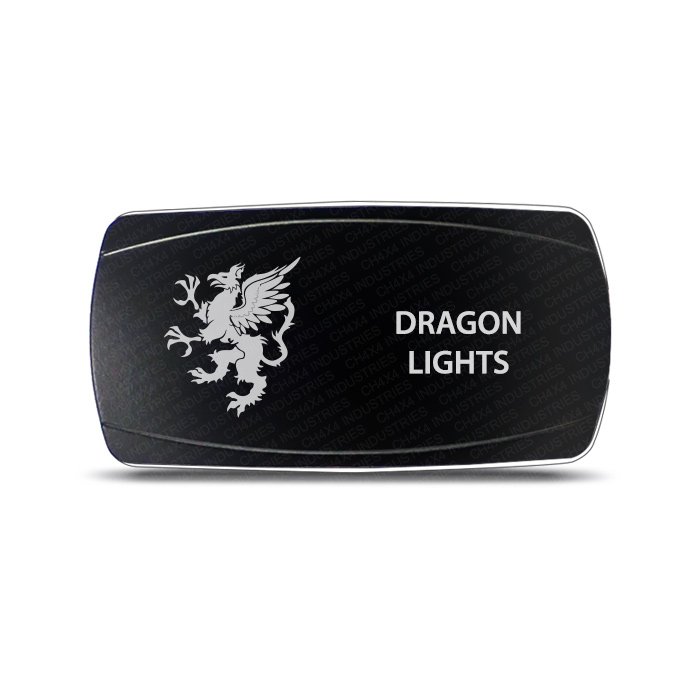 CH4x4 Rocker Switch Dragon Lights Symbol - Horizontal
