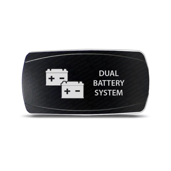CH4x4 Rocker Switch Dual Battery System Symbol - Horizontal