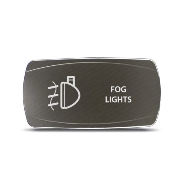 CH4x4 Gray Series Rocker Switch Fog Lights Symbol - Horizontal
