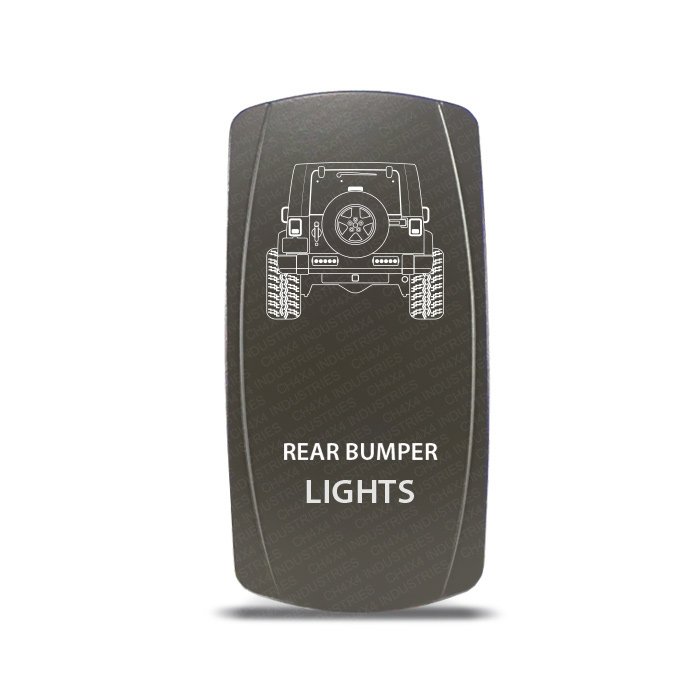 CH4x4 Gray Series Rocker Jeep JK Rear Bumper Lights Symbol