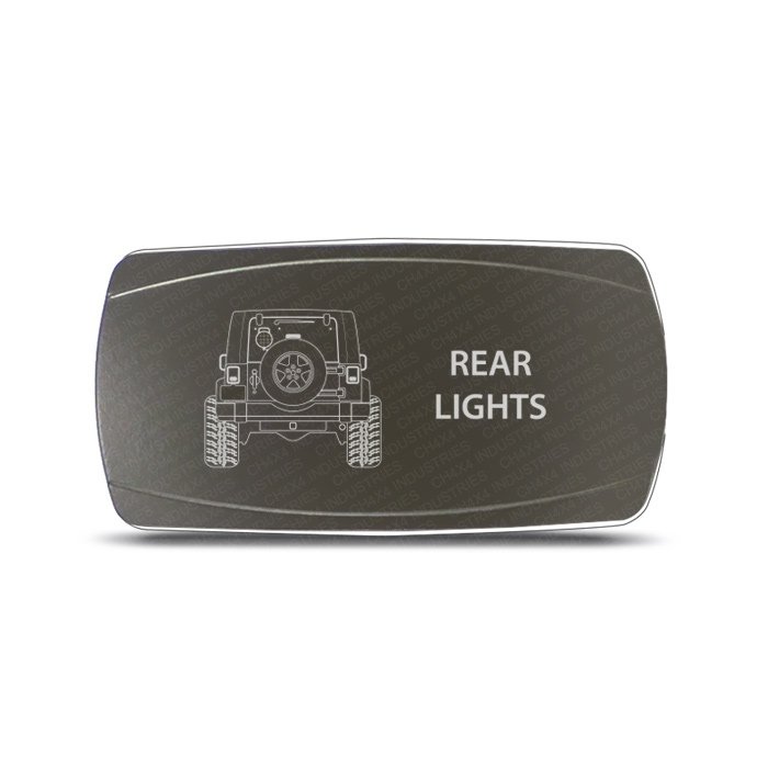 CH4x4 Gray Series Rocker Jeep JK Rear Lights Symbol - Horizontal