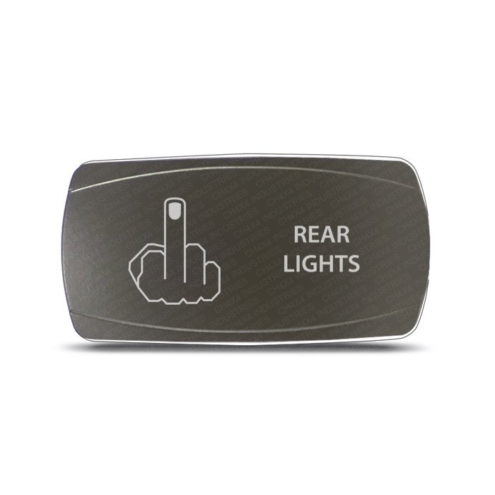 CH4x4 Gray Series Rocker Switch Rear Lights Symbol 2 - Horizontal