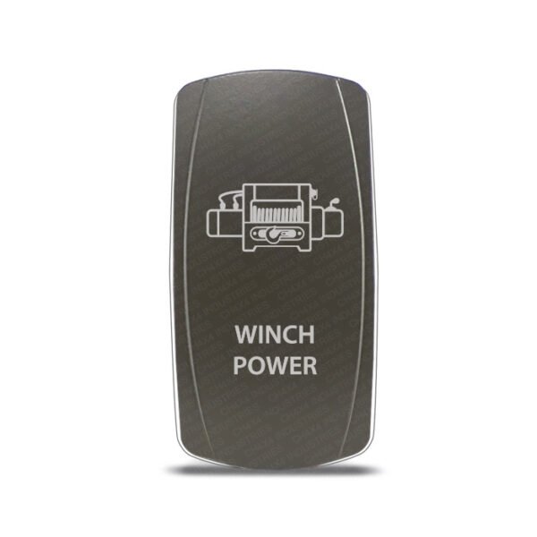 CH4x4 Gray Series Rocker Switch Winch Power Symbol