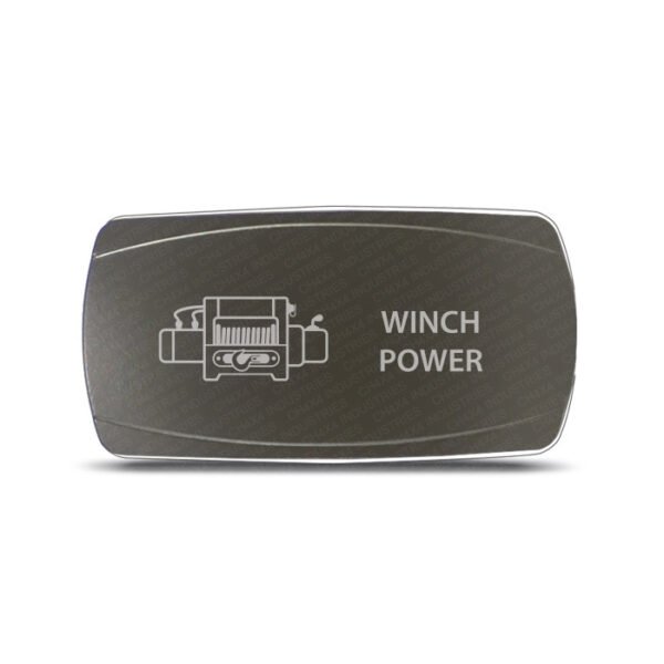 CH4x4 Gray Series Rocker Switch Winch Power Symbol - Horizontal