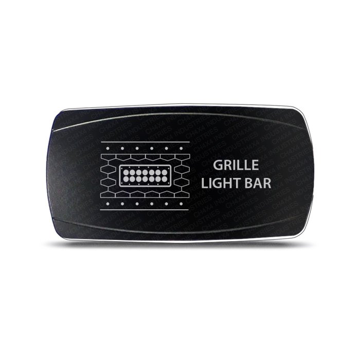 CH4x4 Rocker Switch Grille Light Bar Symbol - Horizontal