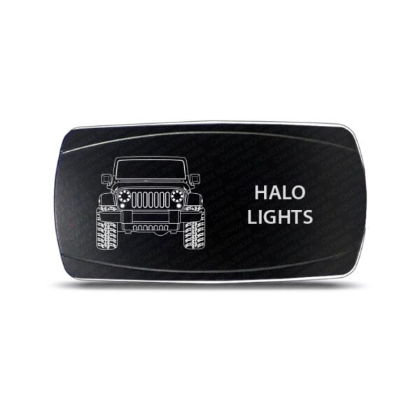 CH4x4 Rocker Switch JK Halo Lights Symbol - Horizontal