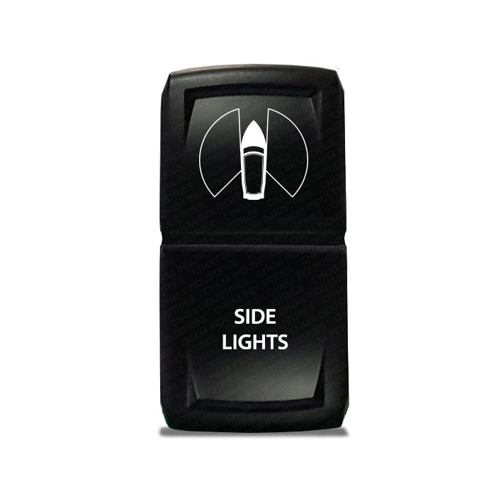 CH4X4 Marine Rocker Switch Side Lights Symbol – 12V/24V Marine-Grade Dual LED Laser-Etched ON/OFF Switch - Image 3