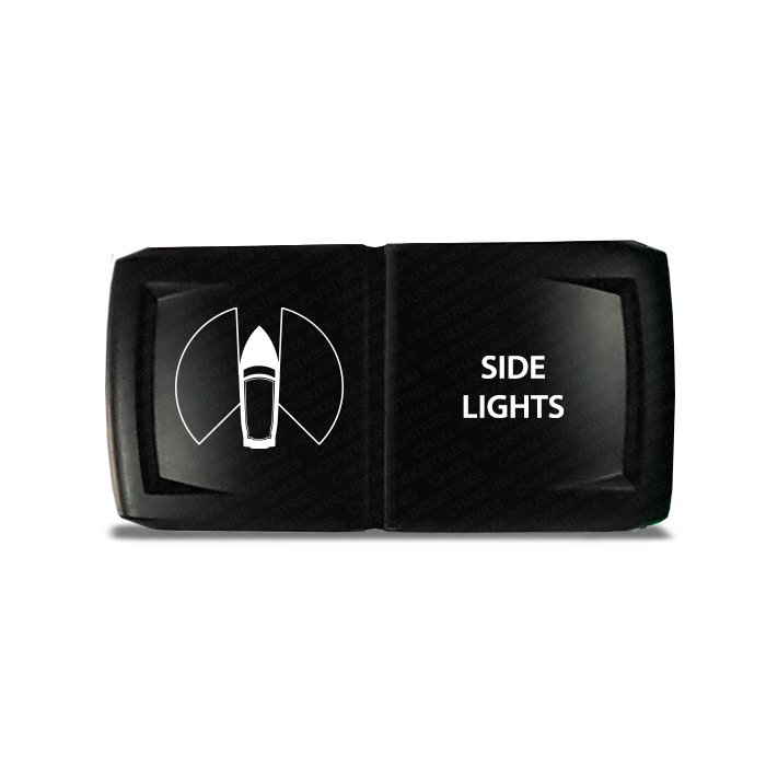 CH4X4 Marine Rocker Switch Side Lights Symbol – 12V/24V Marine-Grade Dual LED Laser-Etched ON/OFF Switch - Image 4