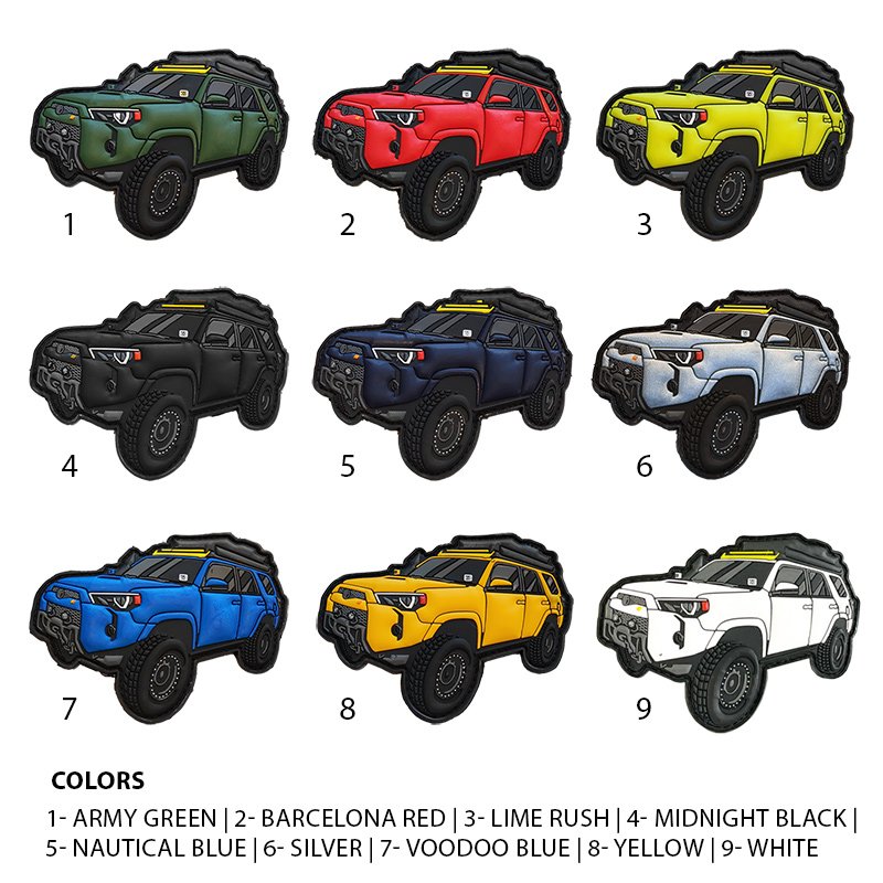 CH4X4 3D PVC Velcro Patches - 4Runner Style - Image 11