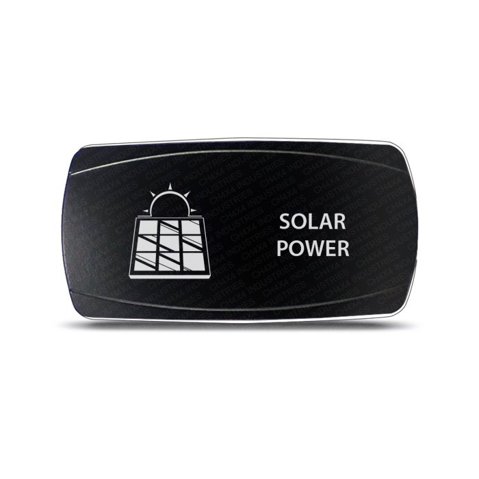 CH4x4 Rocker Switch Solar Power Symbol - Horizontal