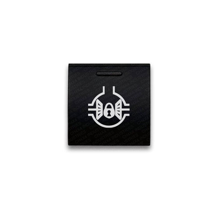 CH4x4 Square Push Switch for Toyota – Lock Symbol 2 - Blue LED