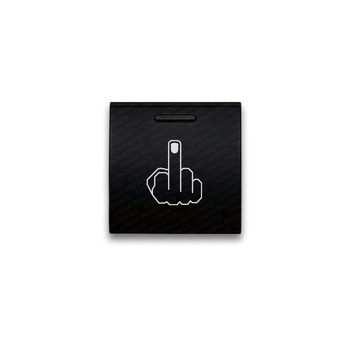 CH4x4 Square Push Switch for Toyota – Finger Symbol - Blue LED