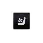 CH4x4 Square Push Switch for Toyota – Seat Cooling Symbol