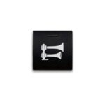 CH4X4 Toyota train horn symbol 2 momentary switch with a black square face and laser-etched train horn symbol 2 design