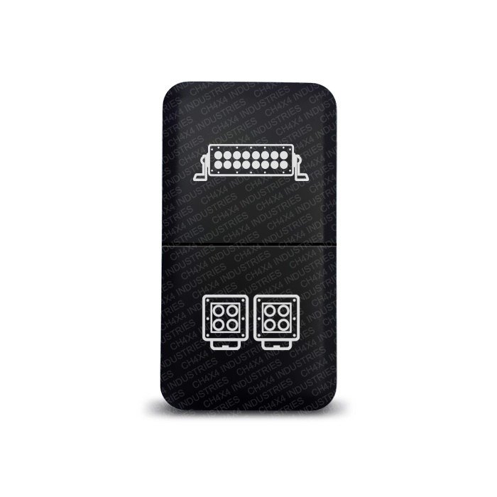 CH4x4 Dual Push Switch for Toyota – LED Lightbar & Dually Symbol