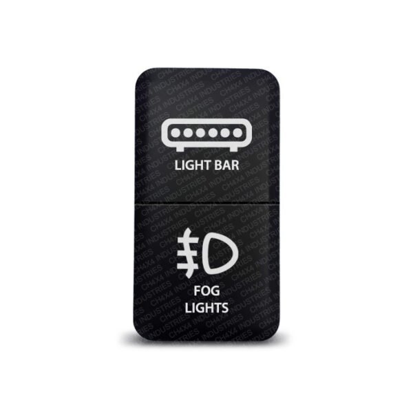 CH4x4 Dual Push Switch for Toyota – Lightbar & Fog Lights Symbol