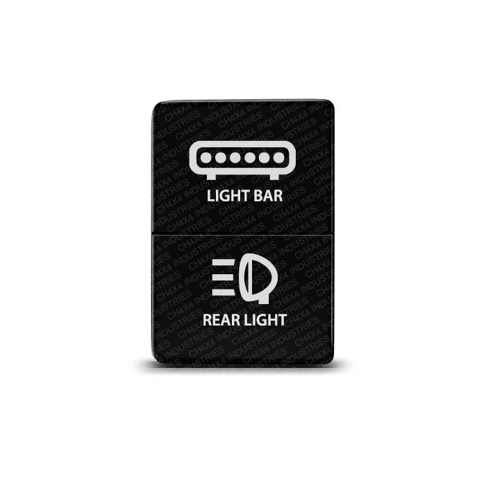 CH4x4 Small Dual Push Switch for Toyota – Lightbar & Rear Light Symbol