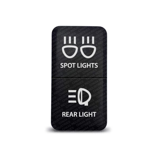 CH4x4 Dual Push Switch for Toyota – Spot & Rear Lights Symbol
