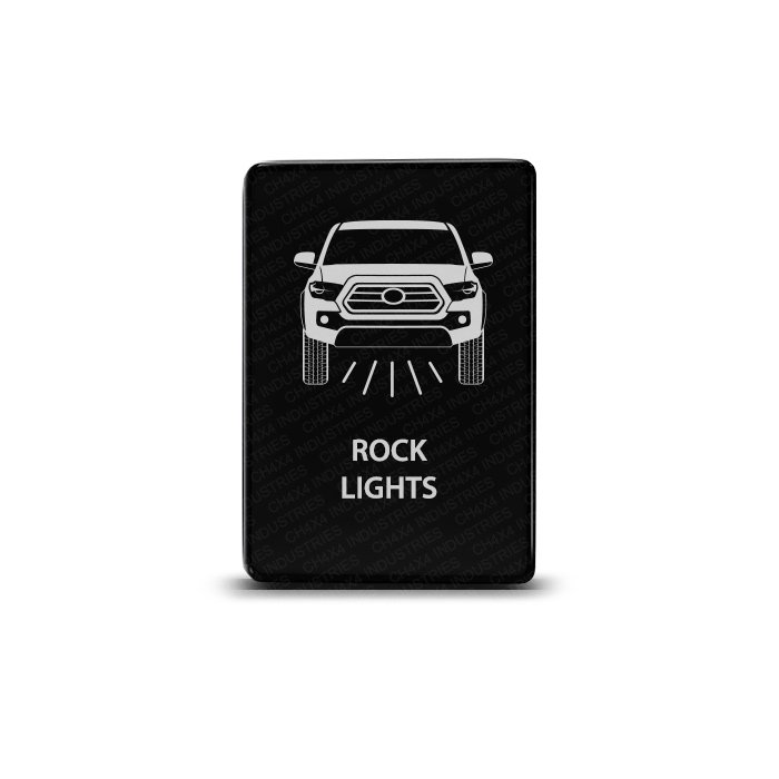 CH4x4 Small Push Switch for Toyota Tacoma 3rd Gen - Rock Lights Symbol
