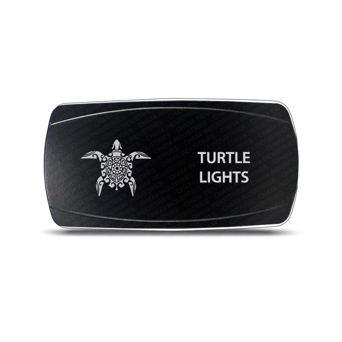CH4x4 Rocker Switch Turtle Lights Symbol - Horizontal