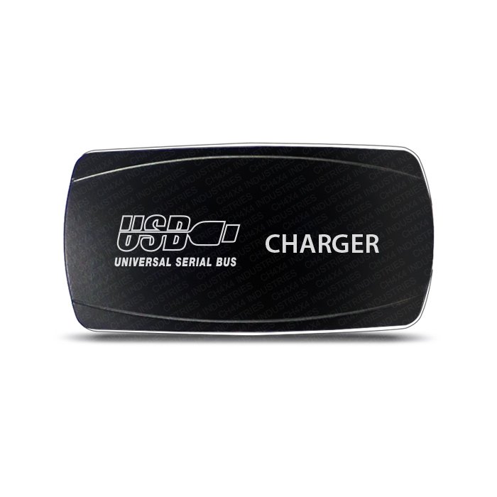 CH4x4 Rocker Switch USB Charger Symbol - Horizontal
