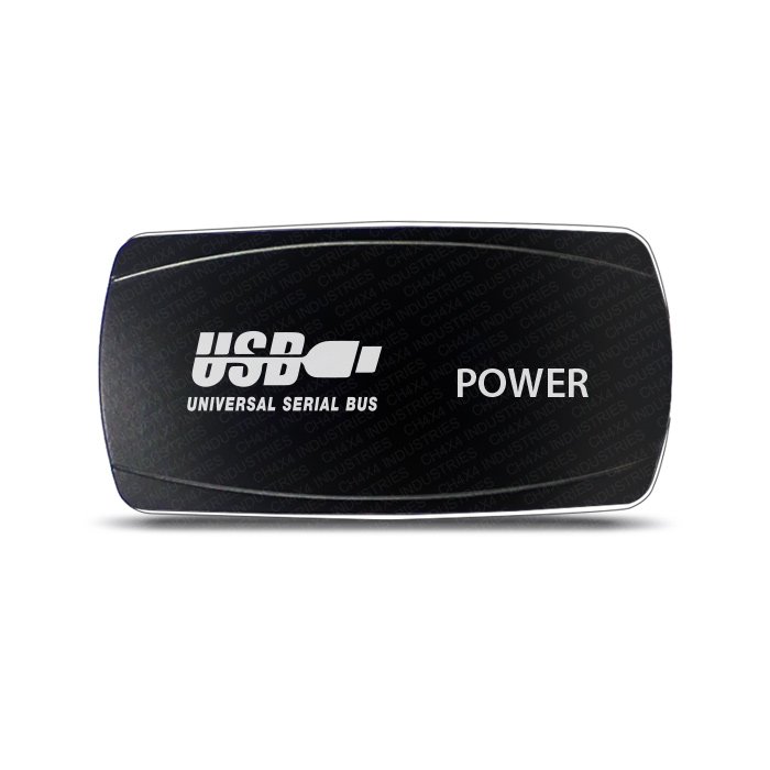 CH4x4 Rocker Switch USB Power Symbol - Horizontal