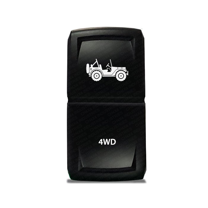 CH4x4 Rocker Switch V2 4WD Symbol