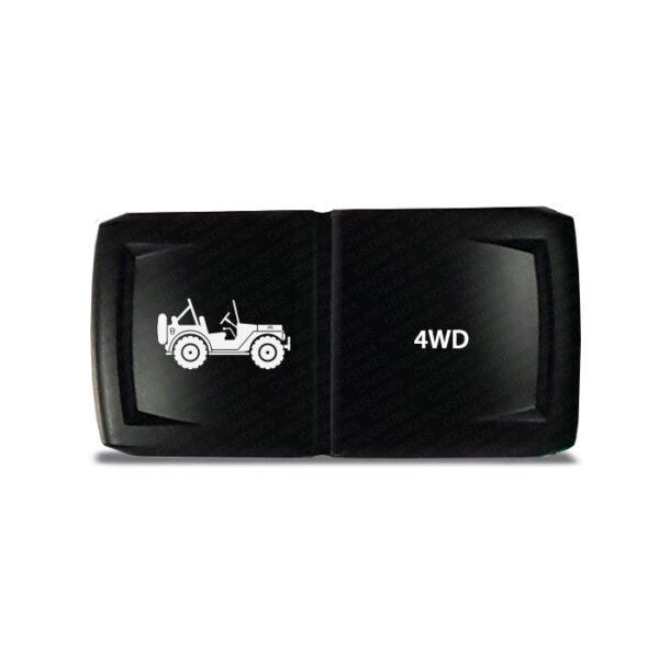 CH4x4 Rocker Switch V2 4WD Symbol - Horizontal