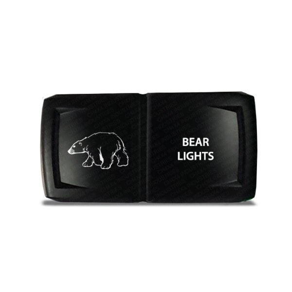 CH4x4 Rocker Switch V2 Bear Lights Symbol - Horizontal