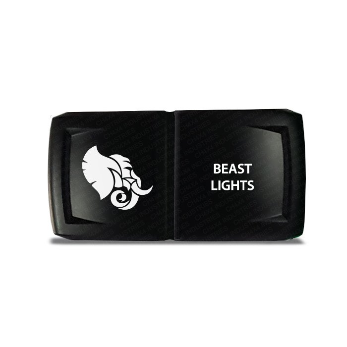 CH4x4 Rocker Switch V2 Beast Lights Symbol - Horizontal