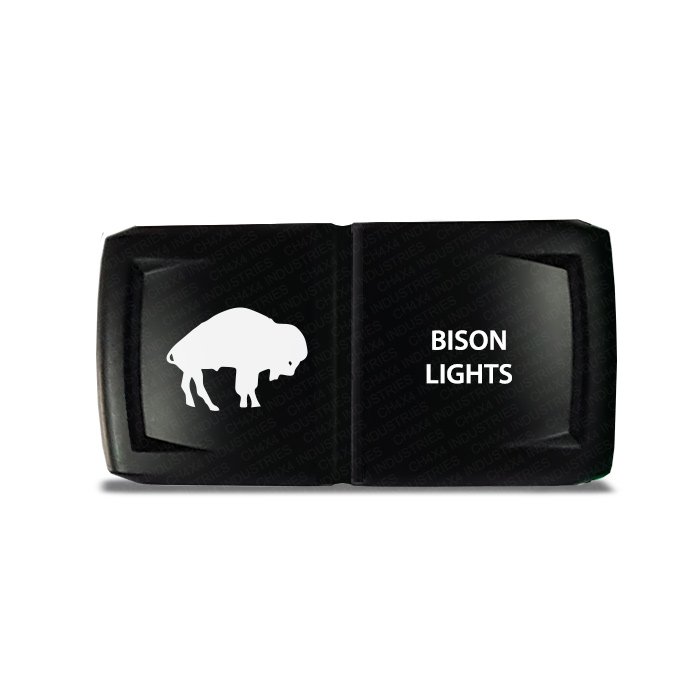 CH4x4 Rocker Switch V2 Bison Lights Symbol - Horizontal