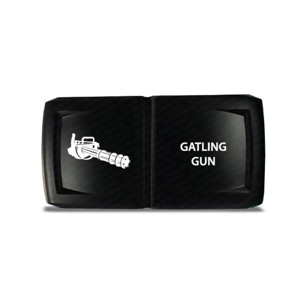 CH4x4 Rocker Switch V2 Gatling Gun Symbol - Horizontal