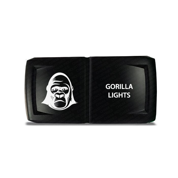 CH4x4 Rocker Switch V2 Gorilla Lights Symbol - Horizontal