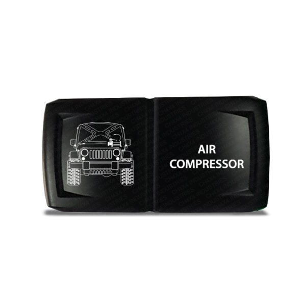 CH4x4 Rocker Switch V2 Jeep JK Air Compressor Symbol - Horizontal