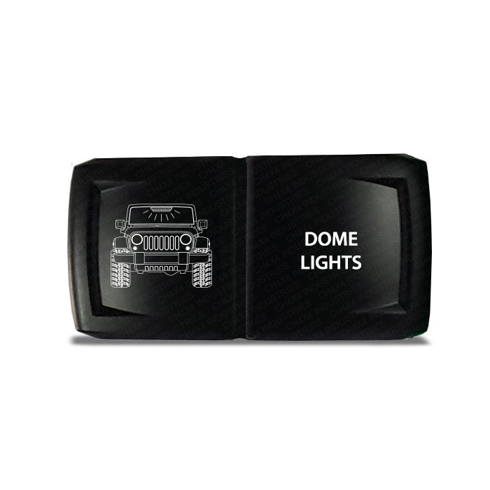 CH4x4 Rocker Switch V2 Jeep JK Dome Lights Symbol - Horizontal