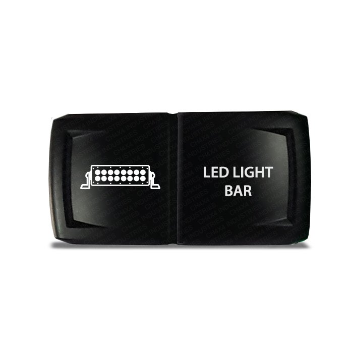 CH4x4 Rocker Switch V2 Led Light Bar Symbol - Horizontal