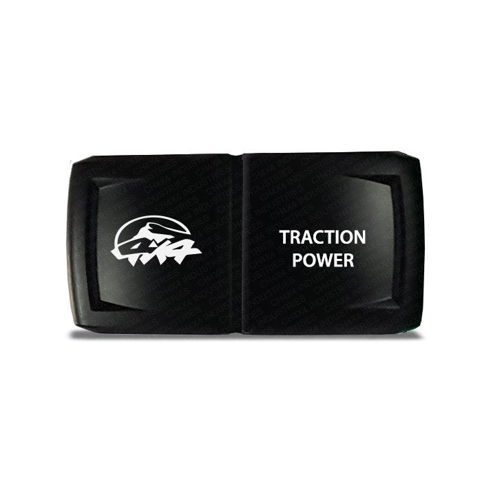 CH4x4 Rocker Switch V2 Traction Power Symbol - Horizontal
