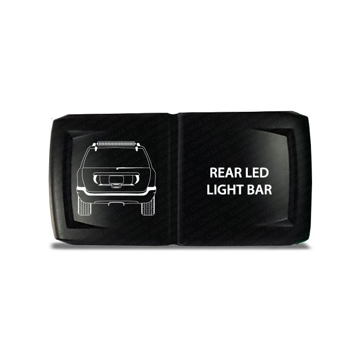 CH4x4 Rocker Switch V2 Rear Led Light Bar Symbol - Horizontal