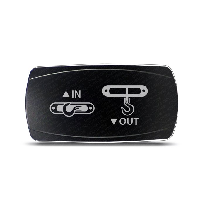 CH4x4 Momentary Rocker Switch Winch IN-OUT Symbol - Horizontal