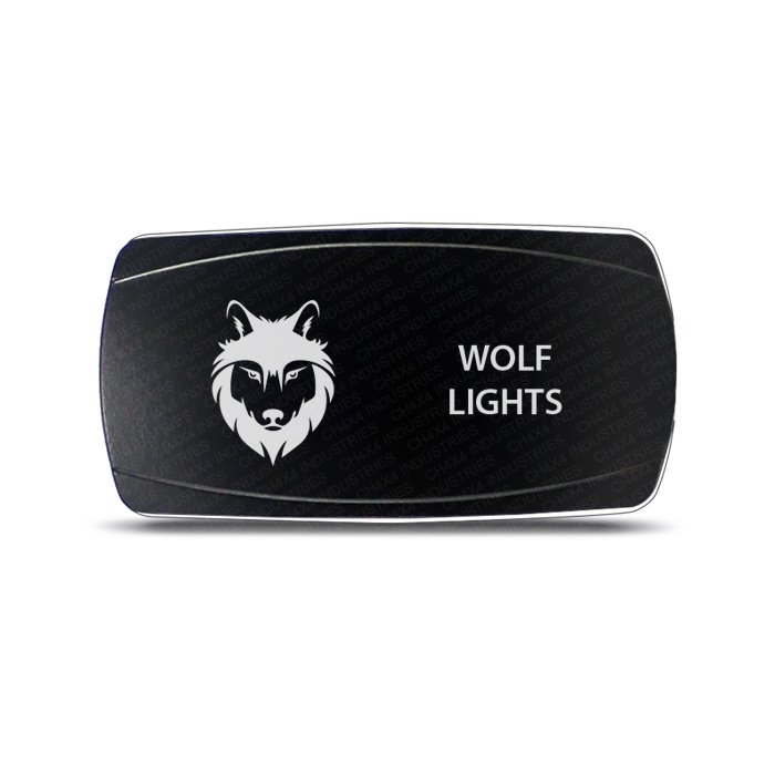 CH4x4 Rocker Switch Wolf Lights Symbol - Horizontal