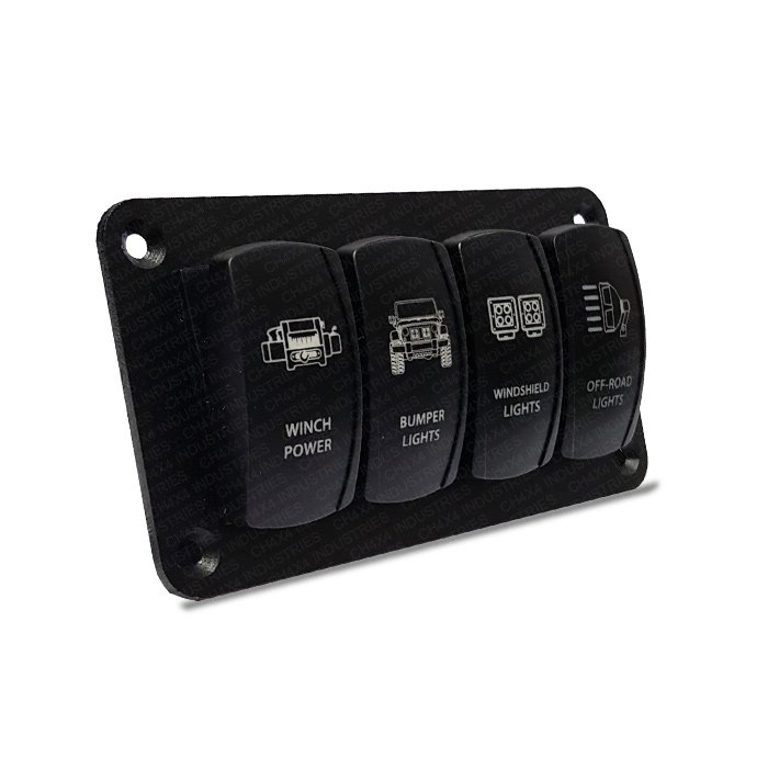 CH4X4 4 Rocker Switch Panel - Image 2